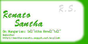 renato santha business card